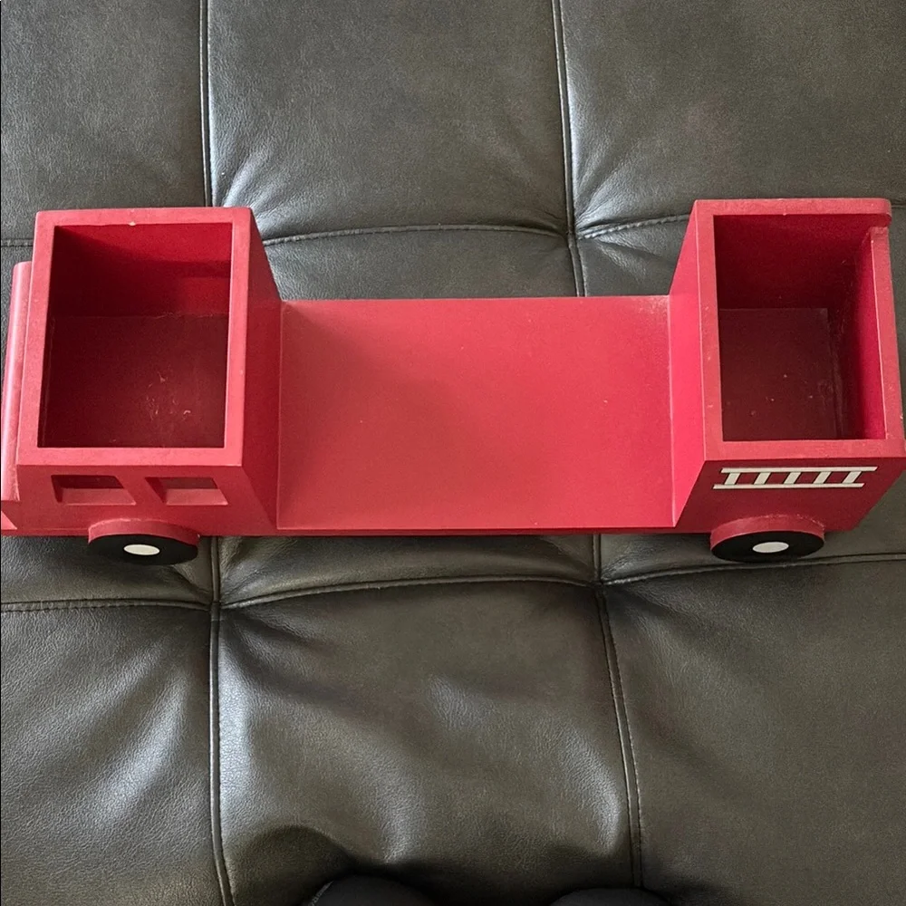 Red Fire Truck Wall Display Shelf by
